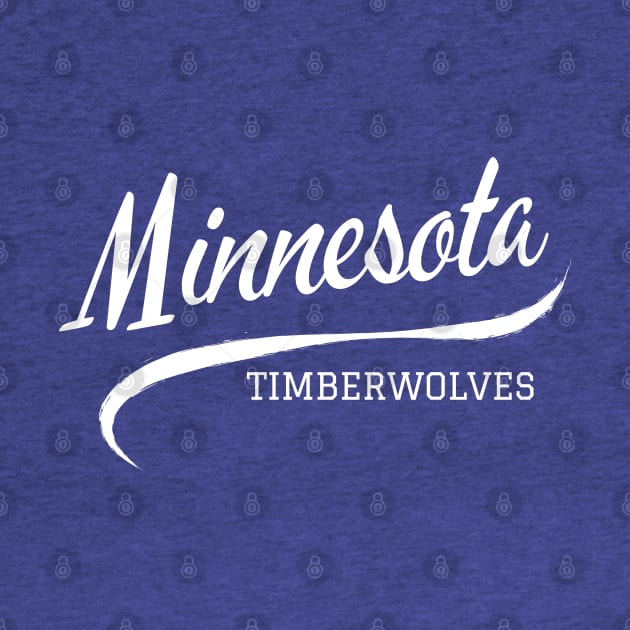 Timberwolves Retro by CityTeeDesigns